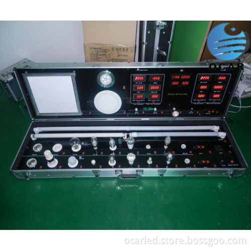 volume supply oem& odm aluminum suitcase led sample demo case
